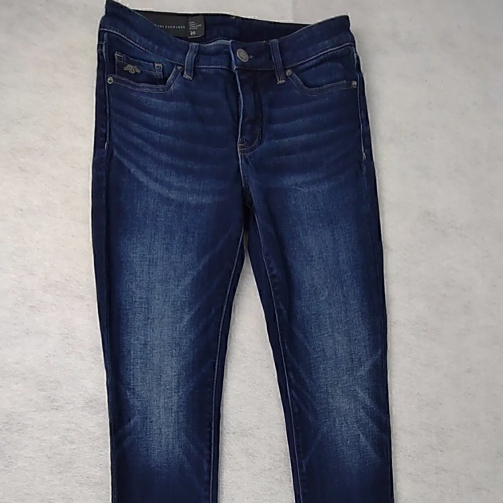 Armani Exchange Super Skinny Blue Jeans Size 26